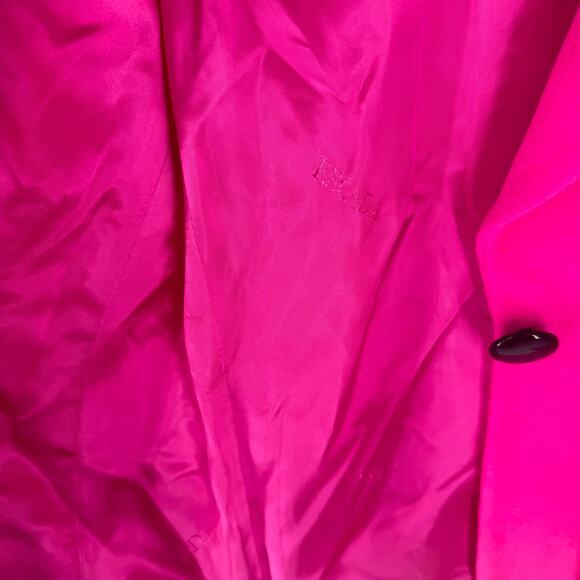 Vintage Escada Hot Pink Wool Blend One Button Blazer Jacket Size EU34 - Picture 8 of 12
